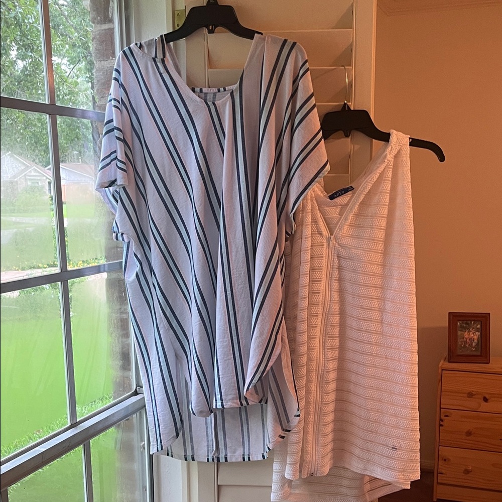 4/$25 SALE BUNDLED LOT OF TWO Swimsuit COVERUPS 1XL 2XL
